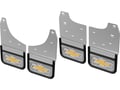 Picture of Truck Hardware Gatorback Gold Bowtie Offset Mud Flaps - Set of 4 - Fits 2019-2026 Chevy Silverado 1500