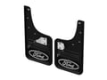Picture of Truck Hardware Gatorback Black Wrap Ford Oval Mud Flaps - Front Pair - Fits 2023-2026 Ford F-250/F-350