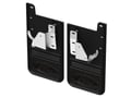 Picture of Truck Hardware Gatorback Black Anodized Ford Oval Mud Flaps - Rear Pair - Fits 2023-2026 Ford F-250/F-350
