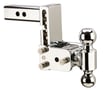 Picture of B&W Tow & Stow Ball Mount - 2" Receiver - 5" Drop - Chrome - Dual Ball - 2" & 2 5/16" Balls