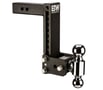 Picture of B&W Tow & Stow Ball Mount - 2" Receiver - 9" Drop - Black - Dual Ball - 2" & 2 5/16" Balls