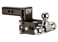Picture of B&W Tow & Stow Ball Mount - 2" Receiver - 3" Drop - Black - Tri-Ball (1-7/8", 2" & 2-5/16")