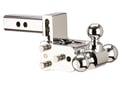 Picture of B&W Tow & Stow Ball Mount - 2" Receiver - 3" Drop - Chrome - Tri-Ball (1-7/8", 2" & 2-5/16")