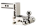 Picture of B&W Tow & Stow Ball Mount - 2" Receiver - 5" Drop - Chrome - Tri-Ball (1-7/8", 2" & 2-5/16")