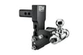 Picture of B&W Tow & Stow Ball Mount - 2" Receiver - 4.5" Drop - Black - Tri-Ball (1-7/8", 2" & 2-5/16") for Multi-Pro Tailgate