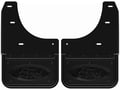 Picture of Truck Hardware Gatorback Black Anodized Ford Oval Plate Mud Flaps - Rear - 2022-2024 Ford Expedition