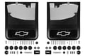 Picture of Truck Hardware Gatorback Black Bowtie Dually Mud Flaps - Fits 2020-2026 Chevy Silverado 3500HD