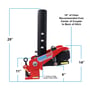 Picture of Shocker Gooseneck Air Hitch & Shift Lock Coupler for 2-5/16" Ball - Round Multi-Fit Stem