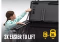 Picture of BAKFlip MX4 EZ-Lift Hard Folding Tonneau Cover - 5' 7" Bed - Includes Lightning