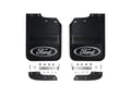 Picture of Truck Hardware Gatorback Black Wrap Ford Oval Mud Flaps - Front Pair - Fits 2017-2027 Ford F-450