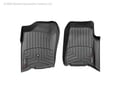 Picture of WeatherTech FloorLiners - Black - Front - 2 Piece