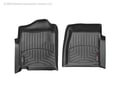 Picture of WeatherTech FloorLiners - Black - Front - 2 Piece