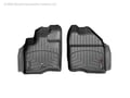 Picture of WeatherTech FloorLiners - Black - Front - 2 Piece