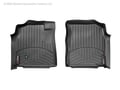 Picture of WeatherTech FloorLiners - Black - Front - 2 Piece