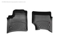 Picture of WeatherTech FloorLiners - Black - Front - 2 Piece