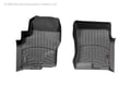 Picture of WeatherTech FloorLiners - Black - Front - 2 Piece