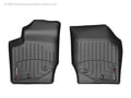 Picture of WeatherTech FloorLiners - Black - Front - 2 Piece