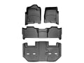 Picture of WeatherTech FloorLiners - Front, 2nd & 3rd Row - Black