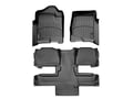 Picture of WeatherTech FloorLiners - Front & Rear - w/Center Aisle - Black