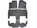 Picture of WeatherTech FloorLiners - Black - Front, Rear & 3rd Row