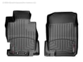 Picture of WeatherTech FloorLiners - Black - Front - 2 Piece