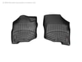 Picture of WeatherTech FloorLiners - Black - Front - 2 Piece