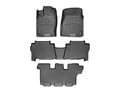 Picture of WeatherTech FloorLiners - Black - Front, Rear & 3rd Row