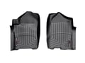 Picture of WeatherTech FloorLiners - Black - Front - 2 Piece