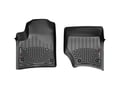 Picture of WeatherTech FloorLiners - Black - Front - 2 Piece