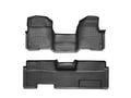 Picture of WeatherTech FloorLiners - Front - Over-The-Hump & Rear - Black