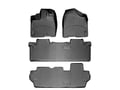 Picture of WeatherTech FloorLiners - Black - Front, Rear & 3rd Row