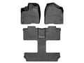 Picture of WeatherTech FloorLiners - Black - Front, 2nd & 3rd Row