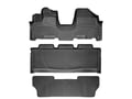 Picture of WeatherTech FloorLiners - Front, 2nd & 3rd Row - Over-The-Hump - Black