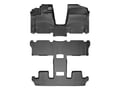 Picture of WeatherTech FloorLiners - Front, 2nd & 3rd Row - Over-The-Hump - 1 Piece 2nd/3rd Row Liner - Black