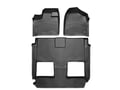 Picture of WeatherTech FloorLiners - Front, 2nd & 3rd Row - 1 Piece 2nd/3rd Row Liner - Black