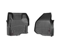 Picture of WeatherTech FloorLiners - Black - Front - 2 Piece