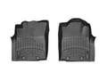 Picture of WeatherTech FloorLiners - Black - Front - 2 Piece