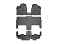 Picture of WeatherTech FloorLiners - Front, 2nd & 3rd Row - Over-The-Hump - Black