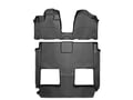 Picture of WeatherTech FloorLiners - Front, 2nd & 3rd Row - Over-The-Hump - 1 Piece 2nd/3rd Row Liner - Black
