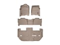 Picture of WeatherTech FloorLiners - Front, 2nd & 3rd Row - Tan