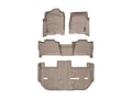 Picture of WeatherTech FloorLiners - Front, 2nd & 3rd Row - Tan