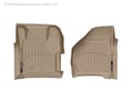 Picture of WeatherTech FloorLiners - Tan - Front - 2 Piece