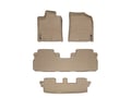 Picture of WeatherTech FloorLiners - Front, 2nd & 3rd Row - Tan