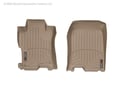 Picture of WeatherTech FloorLiners - Tan - Front - 2 Piece