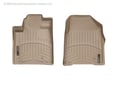 Picture of WeatherTech FloorLiners - Tan - Front - 2 Piece