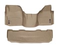 Picture of WeatherTech FloorLiners - Front - Over-The-Hump & Rear - Tan