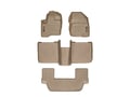 Picture of WeatherTech FloorLiners - Front, 2nd & 3rd Row - Tan