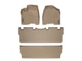 Picture of WeatherTech FloorLiners - Front, 2nd & 3rd Row - Tan