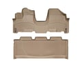 Picture of WeatherTech FloorLiners - Front & Rear - Over-The-Hump - Tan