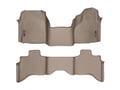 Picture of WeatherTech FloorLiners - Front & Rear - Over-The-Hump - Tan